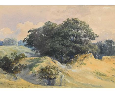 George Arthur Fripp (1813-1896) On Hampstead Heath, signed, dated 1841 and titled lower left, watercolour heightened with whi