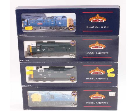 Bachmann 00 Gauge Diesel Locomotive group, 4 examples all in original boxes, to include No.32-525A Class 55 Deltic "The Kings