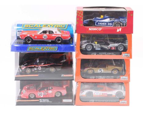 A collection of boxed 1/32nd scale slot cars to include, 3x Slot-it models - CA24c Audi R18 TDI Le Mans, CA20c Ford MkII Le M