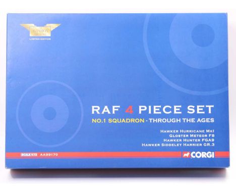 Corgi Aviation Archive AA99170 1/72nd scale boxed RAF 4 Piece Gift Set, containing 4 various models, appears as issued (NMM-B