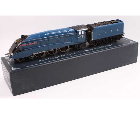 ACE Trains ‘Dominion of Canada’ 4489, A4, 4-6-2 loco &amp; tender, pre-war Garter blue version with full valances. Twin motor