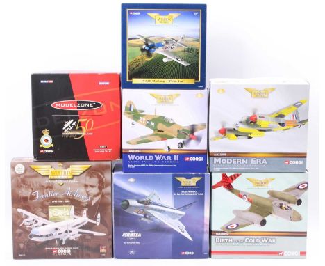 Corgi Aviation Archive mixed scale boxed aircraft group, 7 examples, all in original packaging, reference numbers to include 