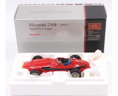 CMC Exclusive Models No.M-051 1/18th scale model of a Maserati 250F 1957 Grand Prix Sieger, finished in red, in the original 