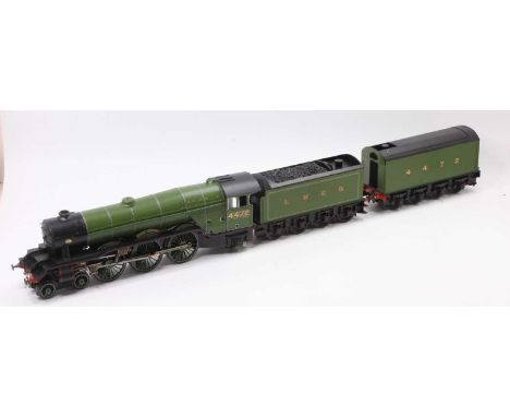 A very well made Gauge 1 10mm scale radio-controlled model of a LNER Flying Scotsman Class A3 4-6-2 Locomotive and tender, co