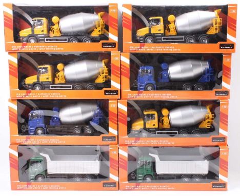 8 boxed Automaxx Collection 1/32nd scale commercial diecast vehicles, all in original window boxes, to include Cement Mixer