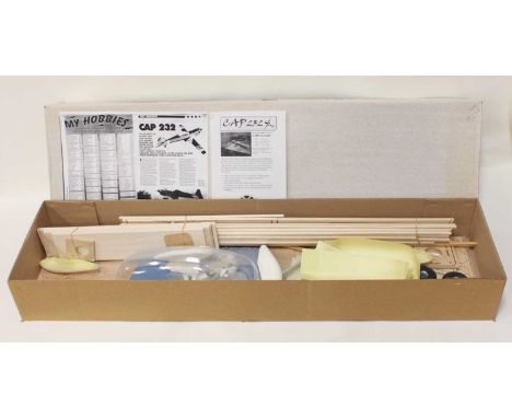 Glens Models of Scotland balsawood kit for a CAP 232 Model Aircraft, housed in the original box with instruction leaflet, win