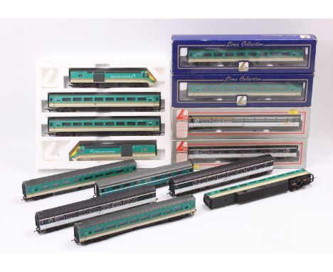 Collection of 00 Gauge Midland Mainline, Anglian Railways and Great Western Coaches and locomotive, to include Lima Great Wes