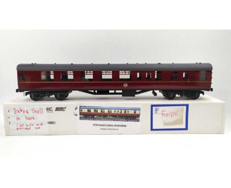 Gauge 1, 10mm scale kit built BR MK1 Maroon Coach group, 3 examples all executed to a very high standard, from Peter Alliott 