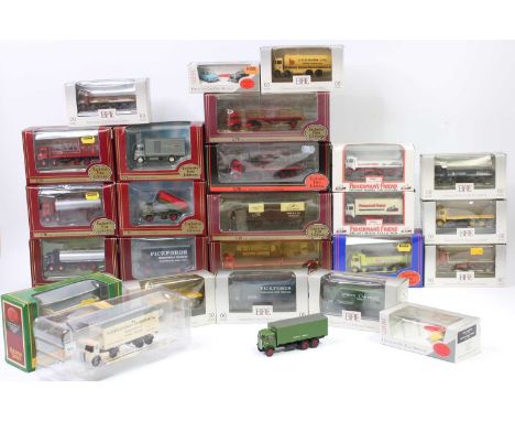 25 boxed EFE 1/76th scale mostly commercial vehicles to include, AEC Tipper Truck "Taylor Woodrow", Bedford TK Articulated fl