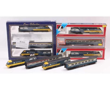 Collection of Hornby and Lima Intercity 125 00 Gauge Locomotives, and passenger stock, 10 various items, including Lima No.51