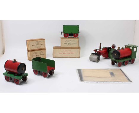 Collection of Johnson and Powell Co. Prince William Railway items, various examples to include un-made Prince William Tanker,