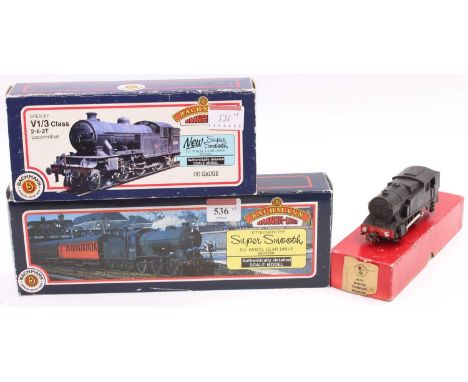 Three locos: Bachmann 31-851A J39 64958 BR early emblem (VG-BVG); Bachmann 31-602 V1 67664 BR black, hopper type bunker (VG-B