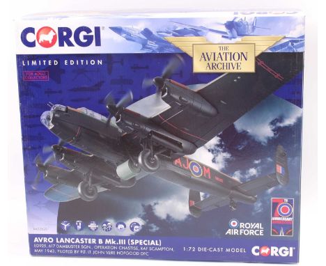 Corgi Aviation Archive AA32620 1/72nd scale limited edition model of a Avro Lancaster B MK.3, 70th Anniversary Edition, with 