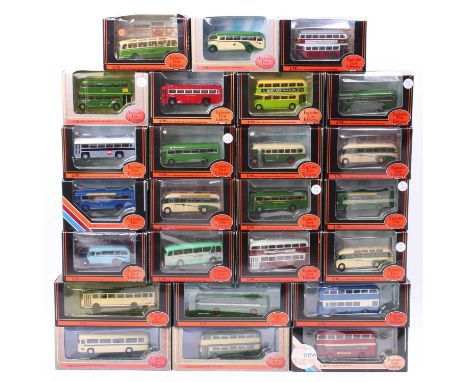 25 various boxed EFE 1/76th scale public transport diecasts, mixed regions and liveries, all housed in original packaging 