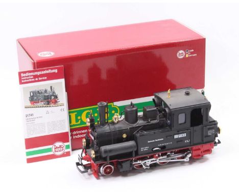 LGB Lehmann No.21741 G Scale DR Spreewald 2-6-0 electric locomotive, housed in the original polystyrene packed box