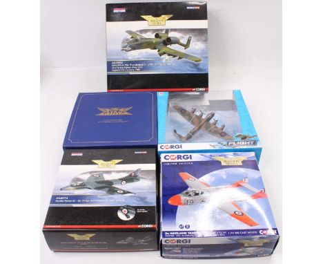 Corgi Aviation Archive and Corgi mixed scale both aircraft group, 5 examples all in original packaging, to include Corgi CC99