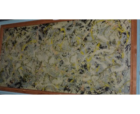 After, Jackson Pollock, Number 27, 1950 , framed lithograph print 