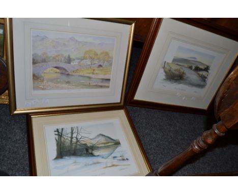 Geoffrey Cowtom, by and after, Grasmere in Winter , limited edition print, numbered 684/750, signed and titled in pencil; ano