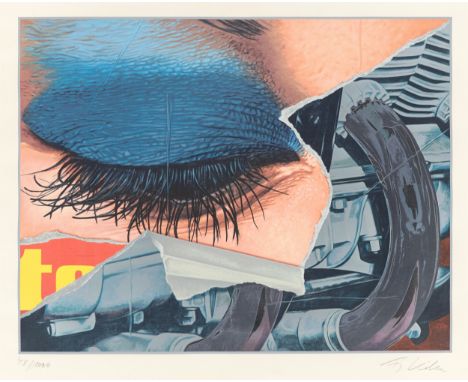 (See below for english version)Auge / Mund. 2 Farbserigrafien, jeweils auf Papier. 45,3&nbsp;×&nbsp;58,5&nbsp;cm (59,5&nbsp;×