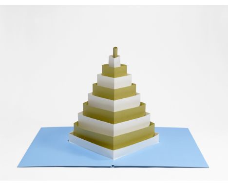 (See below for english version)„[2,3]“. 2011Original-Leinenbox mit 6 Falt-Pop-ups, jeweils in einem Leinenschuber. Schuber: 5