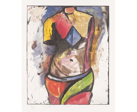 (See below for english version)„The Colourful Venus I“. 1985Farbserigrafie auf Velin. 59,7&nbsp;×&nbsp;50,1&nbsp;cm (88,9&nbs