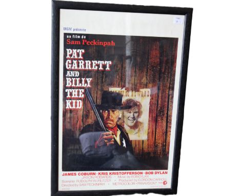 "Pat Garrett And Billy The Kid"  Circa 1973James Coburn / Kris Kristofferson/ Bob DylanOriginal 1973 Belgian Movie PosterFram