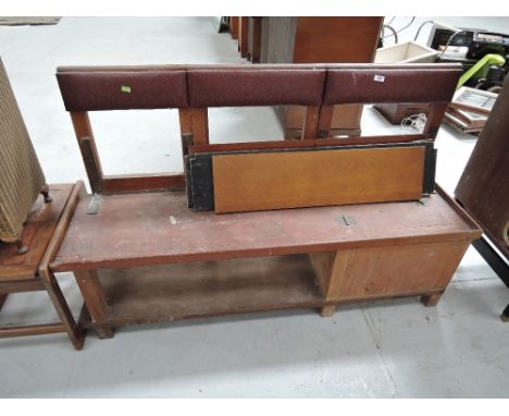 A campaign style bench box seat