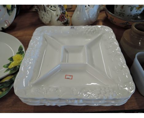 A selection of vintage ceramic party snack dishes