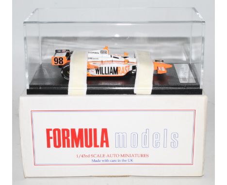 A Formula Models Special Order release Model No. FM39 1/43 scale resin hand built model of a Dan Wheldon Dallara 2011 Indiana