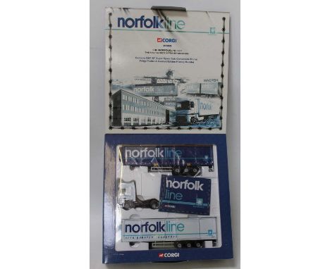 A Corgi Toys 1/50 scale model No. CC99129 Norfolkline Maersk gift set, appears as issued and housed in the original polystyre