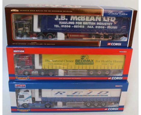 A Corgi Toys Hauliers of Renown 1/50 scale road transport diecast group, three boxed as issued examples to include Ref. Nos. 