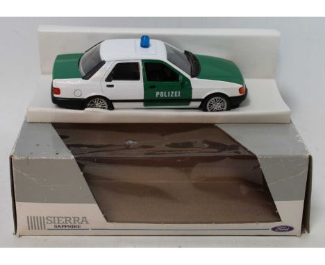 A Schabak 1/24 scale boxed model of the Polizei Ford Sierra Sapphire, housed in the original window box