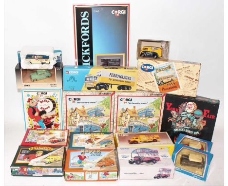 Corgi mixed group of 18 mainly boxed models to include some comic themed sets and a U.S.A York Fair limited edition box set p