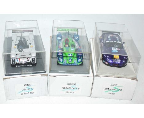 A Spark Models 1/43 scale resin High Speed Racing diecast group, three boxed as issued examples with outer packaging to inclu