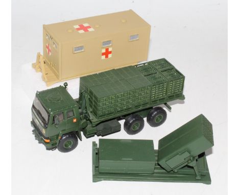 An ASAM (Alan Smith and Alan Simpson) 1/48 scale white metal and resin model of a Scammell S26 6x6 drops unit complete with a