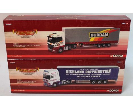 A Corgi Toys Hauliers of Renown 1/50 scale road transport diecast group, two boxed as issued examples to include Ref. Nos. CC