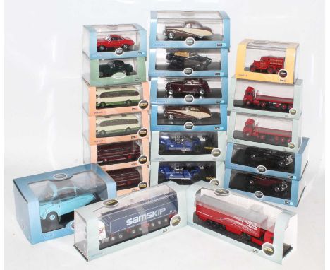 Oxford Diecast models, large group of various models, 20 in total boxed, Note one parcel force lorry box is missing cello and