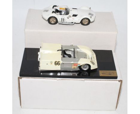 A Midlantic Models boxed 1/43 scale white metal and resin factory hand built Chaparral race car group to include a Midlantic 