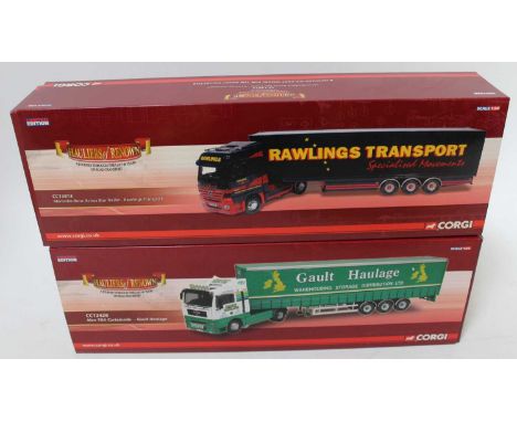 A Corgi Toys Hauliers of Renown road transport diecast group, 2 examples both appear as issued to include No. CC13813 Rawling