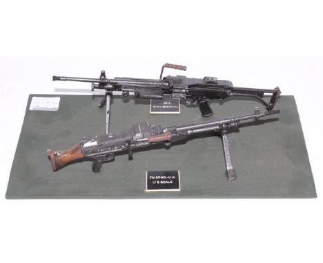 A Verlinden resin and white metal kit built weapon group to include a quarter scale model of an FM Minimo MG together with a 