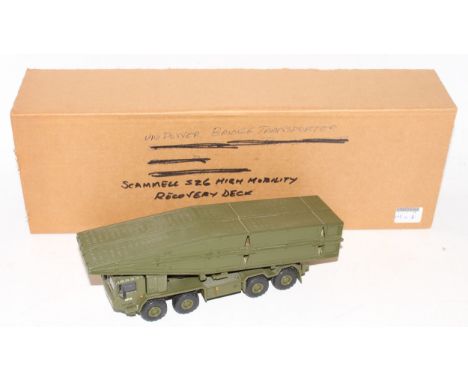 An ASAM (Alan Smith and Alan Simpson) 1/48 scale factory metal and resin hand built model of a Unipower M series 8x8 BR 90 ta