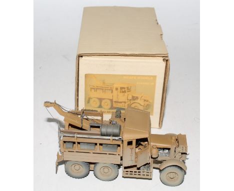 A Wespe Models 1/48 scale plastic and resin kit for a Scammell Pioneer SV/2S 6x4 recovery vehicle, built to a good standard a