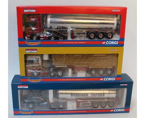 A Corgi Toys Hauliers of Renown 1/50 scale road transport diecast group, three boxed as issued examples to include Ref. Nos. 