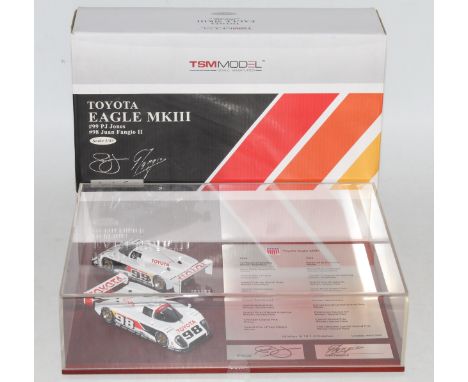 A True Scale Miniatures (TSM) two piece signature series gift set, containing a Toyota Eagle Mk3 race group to include race N