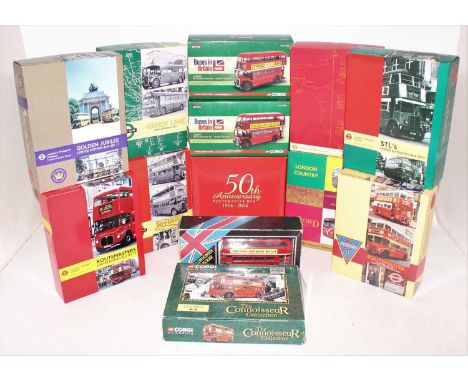 12 various boxed Corgi, EFE and Solido mixed scale public transport diecasts, mixed series and examples, to include a Corgi B