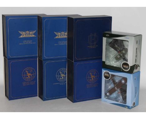 Eight various boxed as issued Oxford 1/72 scale Oxford Aviation and military diecast aircraft group to include a Vickers Supe