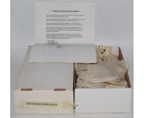 An RAE Models Ltd 1/8 scale kit fora Velocity Thruxton motorcycle, appears as issued in the original white ground labelled bo