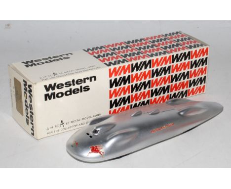 A Western Models 1/43 scale white metal kit built model of a the 1939 Railton Record Car, kit No.WMS25 finished to a very hig
