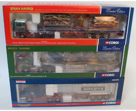 A Corgi Toys Hauliers of Renown 1/50 scale road transport diecast group, three boxed as issued examples, to include Ref. Nos.