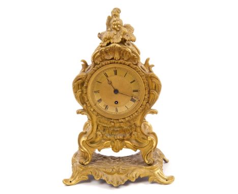 Fine quality early 19th century English bracket clock with eight day timepiece movement, signed - Arnold & Dent, London, gilt